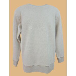 Zara Mens Textured Knit Crew Sweater Medium